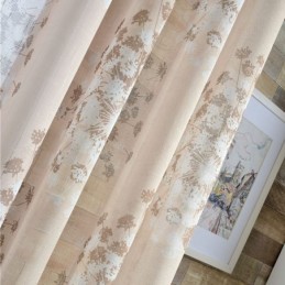 Rideau Moustiquaire En Tulle Motif Pissenlit, Sur Mesure, Pour Salon, Bureau