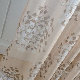 Rideau Moustiquaire En Tulle Motif Pissenlit, Sur Mesure, Pour Salon, Bureau