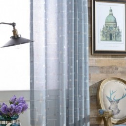 Rideaux En Tulle Semi-Transparent Imprimés Pour Salon Et Chambre À Coucher
