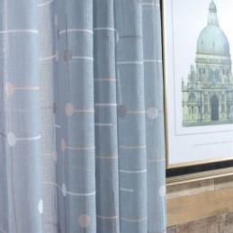 Rideaux En Tulle Semi-Transparent Imprimés Pour Salon Et Chambre À Coucher