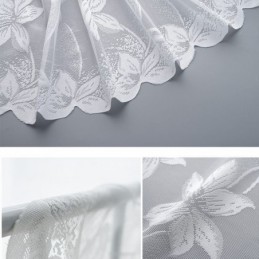 Rideaux En Tulle Fleuri, Rideaux Délicats Pour Chambre À Coucher Et Salon