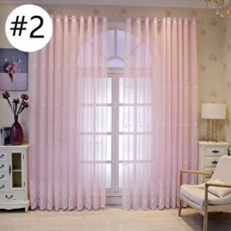 Rideau Transparent Respirant Sur Mesure, Voile Décoratif Européen En Tulle Pour Salon