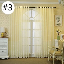 Rideau Transparent Respirant Sur Mesure, Voile Décoratif Européen En Tulle Pour Salon