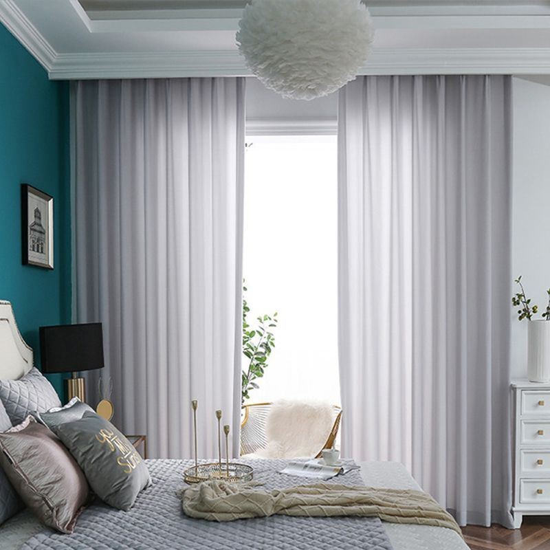 Rideaux De Fenêtre Luxueux En Tulle Transparent De Couleur Unie Pour Salon Et Chambre À Coucher
