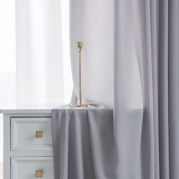 Rideaux De Fenêtre Luxueux En Tulle Transparent De Couleur Unie Pour Salon Et Chambre À Coucher