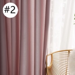 Rideaux De Fenêtre Luxueux En Tulle Transparent De Couleur Unie Pour Salon Et Chambre À Coucher