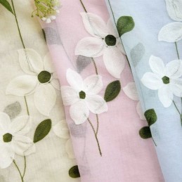 Rideau Transparent À Motif Floral Sur Mesure Pour Décoration De Salon
