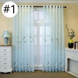 Rideau Transparent À Motif Floral Sur Mesure Pour Décoration De Salon
