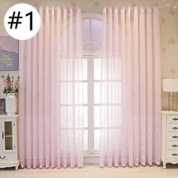 Rideau Transparent Brodé Décoratif Pour Fenêtre, Rideau Sur Mesure Pour Salon