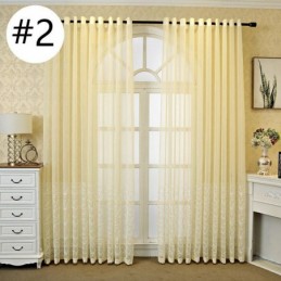 Rideau Transparent Brodé Décoratif Pour Fenêtre, Rideau Sur Mesure Pour Salon