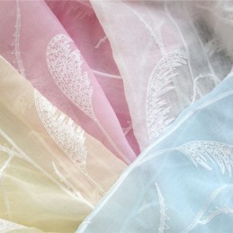 Rideaux Décoratifs En Tulle Brodé Pour Fenêtre De Salon