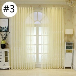 Rideaux Décoratifs En Tulle Brodé Pour Fenêtre De Salon