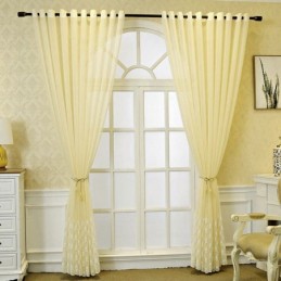 Rideau De Fenêtre Brodé De Luxe Pour Salon, Salle À Manger, Sur Mesure