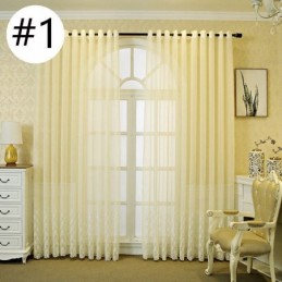 Rideau De Fenêtre Brodé De Luxe Pour Salon, Salle À Manger, Sur Mesure
