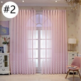 Rideau De Fenêtre Brodé De Luxe Pour Salon, Salle À Manger, Sur Mesure