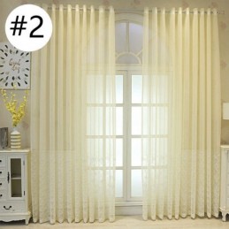 Rideau Transparent Décoratif Brodé En Écailles De Poisson, Sur Mesure, Pour Salon