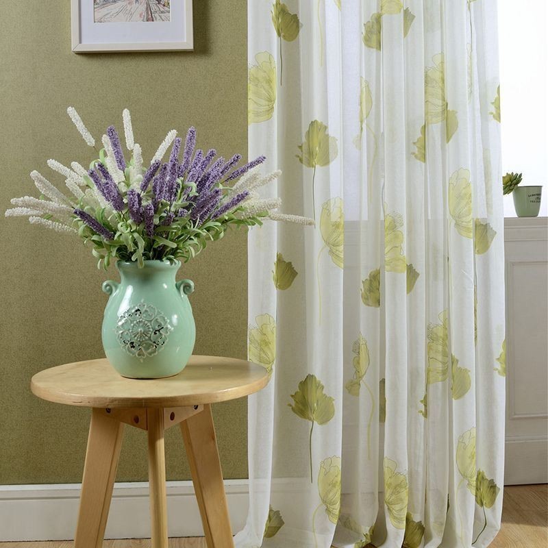 Rideau En Voile De Lotus Élégant, Fabriqué Sur Mesure, Panneau De Stores Pour Salon Et Chambre À Coucher