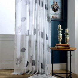 Rideau En Voile De Lotus Élégant, Fabriqué Sur Mesure, Panneau De Stores Pour Salon Et Chambre À Coucher