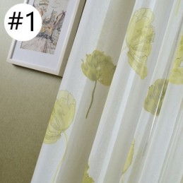 Rideau En Voile De Lotus Élégant, Fabriqué Sur Mesure, Panneau De Stores Pour Salon Et Chambre À Coucher