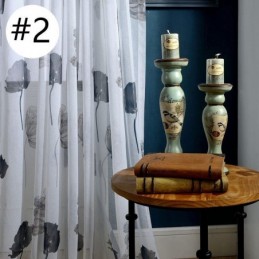 Rideau En Voile De Lotus Élégant, Fabriqué Sur Mesure, Panneau De Stores Pour Salon Et Chambre À Coucher