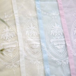 Rideau Européen Sur Mesure, Transparent, Brodé, Pour Salon Et Chambre À Coucher