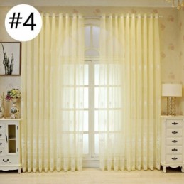 Rideau Européen Sur Mesure, Transparent, Brodé, Pour Salon Et Chambre À Coucher