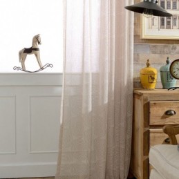 Rideaux Transparents À Imprimé Circulaire Pour Salon Et Chambre À Coucher