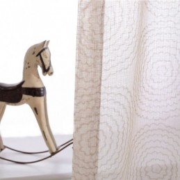 Rideaux Transparents À Imprimé Circulaire Pour Salon Et Chambre À Coucher