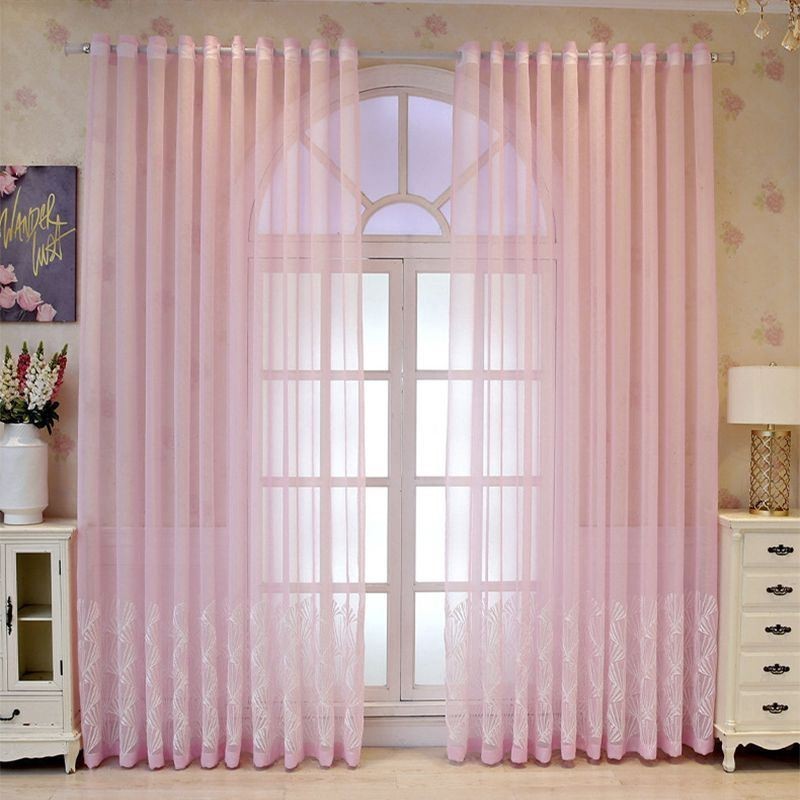 Rideau De Fenêtre De Luxe En Tulle Brodé De Haute Qualité, Fabriqué Sur Mesure