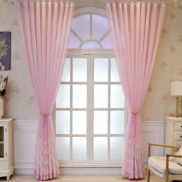 Rideau De Fenêtre De Luxe En Tulle Brodé De Haute Qualité, Fabriqué Sur Mesure