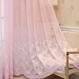 Rideau De Fenêtre De Luxe En Tulle Brodé De Haute Qualité, Fabriqué Sur Mesure