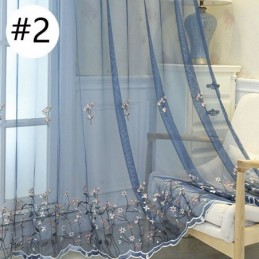 Rideaux Décoratifs En Tulle Brodé Pour Fenêtre De Salon