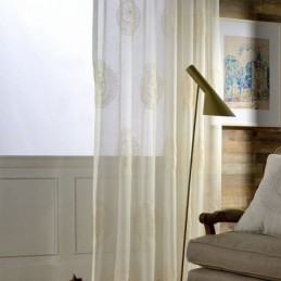 Rideaux En Tulle Brodés De Fleurs, Transparents, Pour Salon Et Chambre À Coucher