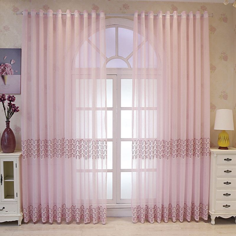 Rideau De Fenêtre Brodé De Luxe Pour Salon, Salle À Manger, Sur Mesure