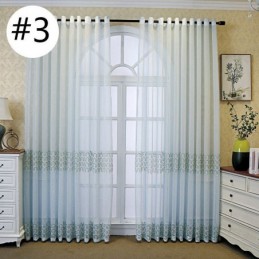 Rideau De Fenêtre Brodé De Luxe Pour Salon, Salle À Manger, Sur Mesure