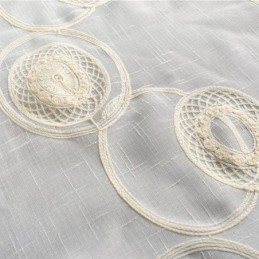 Rideaux Transparents Brodés En Cercle Pour Salon Et Chambre À Coucher