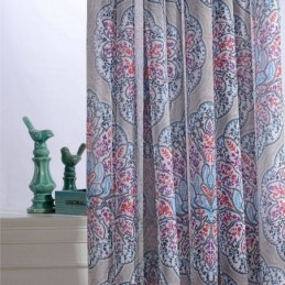 Rideaux De Fenêtre En Tulle Transparent À Imprimé Floral Pour Salon