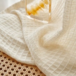 Rideaux En Tulle À Carreaux Purs Pour Fenêtre De Salon