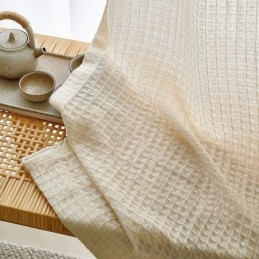 Rideaux En Tulle À Carreaux Purs Pour Fenêtre De Salon