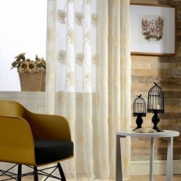 Rideau Transparent En Tulle...