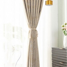 Rideau Géométrique De Luxe Sur Mesure, Rideau Occultant En Jacquard Pour Salon Et Chambre À Coucher