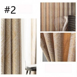 Rideau Géométrique De Luxe Sur Mesure, Rideau Occultant En Jacquard Pour Salon Et Chambre À Coucher