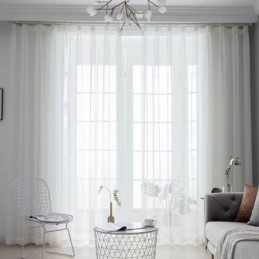 Rideau En Tulle Blanc...