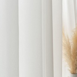 Rideau En Tulle Blanc Moderne Sur Mesure, Voilage En Plumes Pour Salon