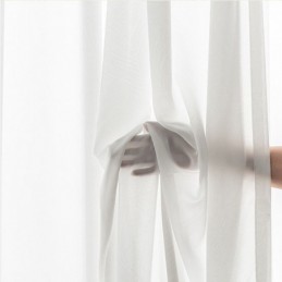 Rideau En Tulle Blanc Moderne Sur Mesure, Voilage En Plumes Pour Salon