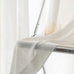 Rideau En Tulle Blanc Moderne Sur Mesure, Voilage En Plumes Pour Salon