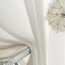 Rideau En Tulle Blanc Moderne Sur Mesure, Voilage En Plumes Pour Salon