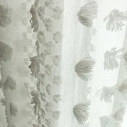 Rideau Transparent En Relief Nordique Sur Mesure En Tulle Pour Salon Et Chambre À Coucher