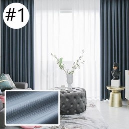 Nouveaux Rideaux Occultants En Coton Et Soie De Luxe, Couleur Unie, Pour Chambre À Coucher