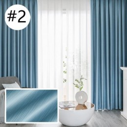 Nouveaux Rideaux Occultants En Coton Et Soie De Luxe, Couleur Unie, Pour Chambre À Coucher